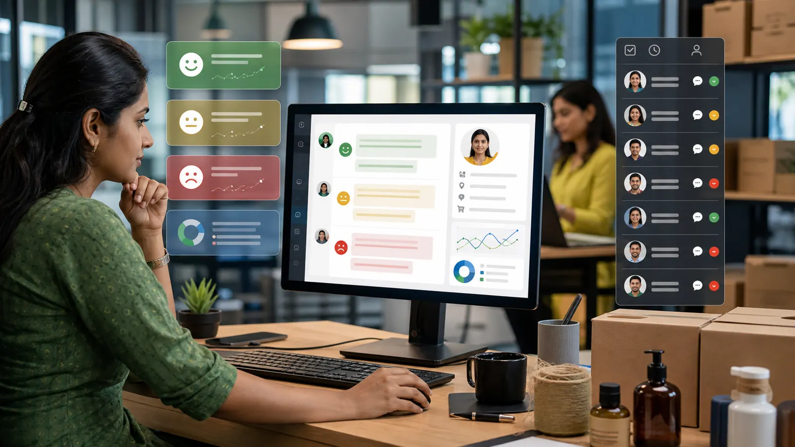 WhatsApp sentiment analysis workflow for business teams using WhatsApp