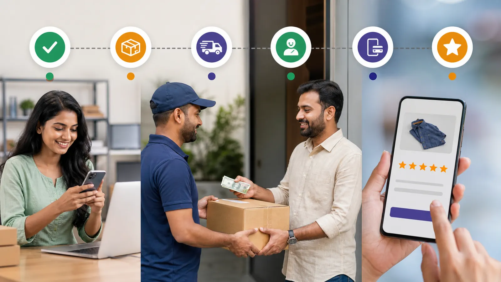 WhatsApp order journey automation workflow for business teams using WhatsApp