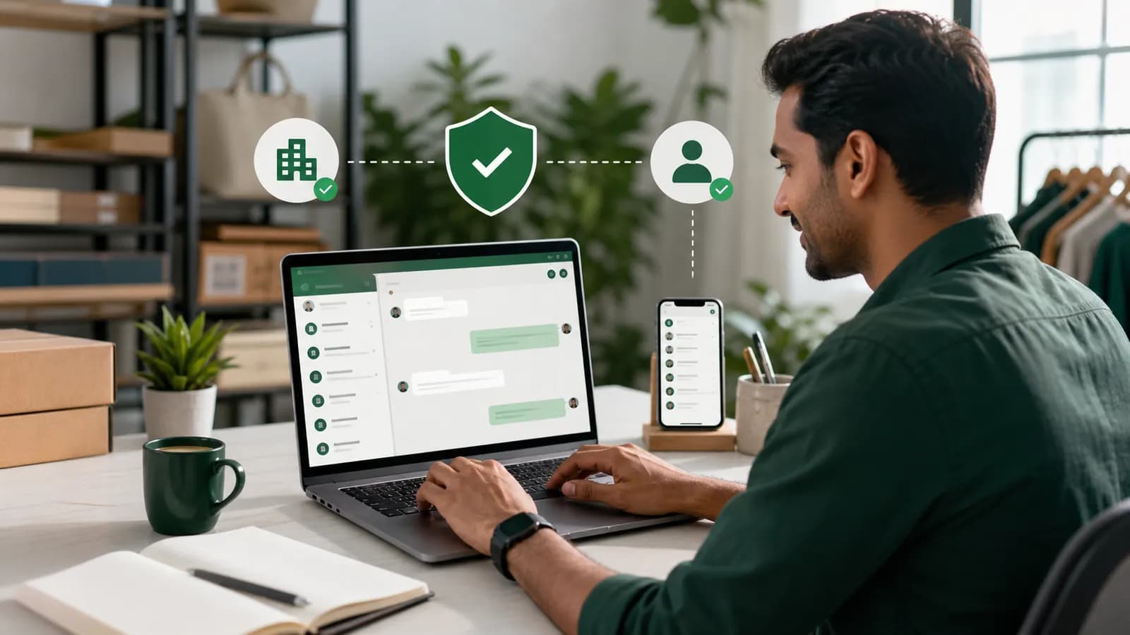 WhatsApp Business API setup workflow for business teams using WhatsApp