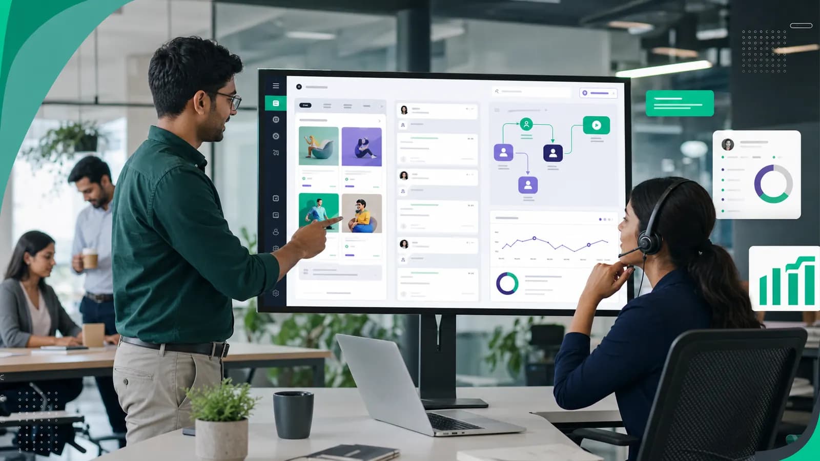 WhatsApp management dashboard workflow for business teams using WhatsApp