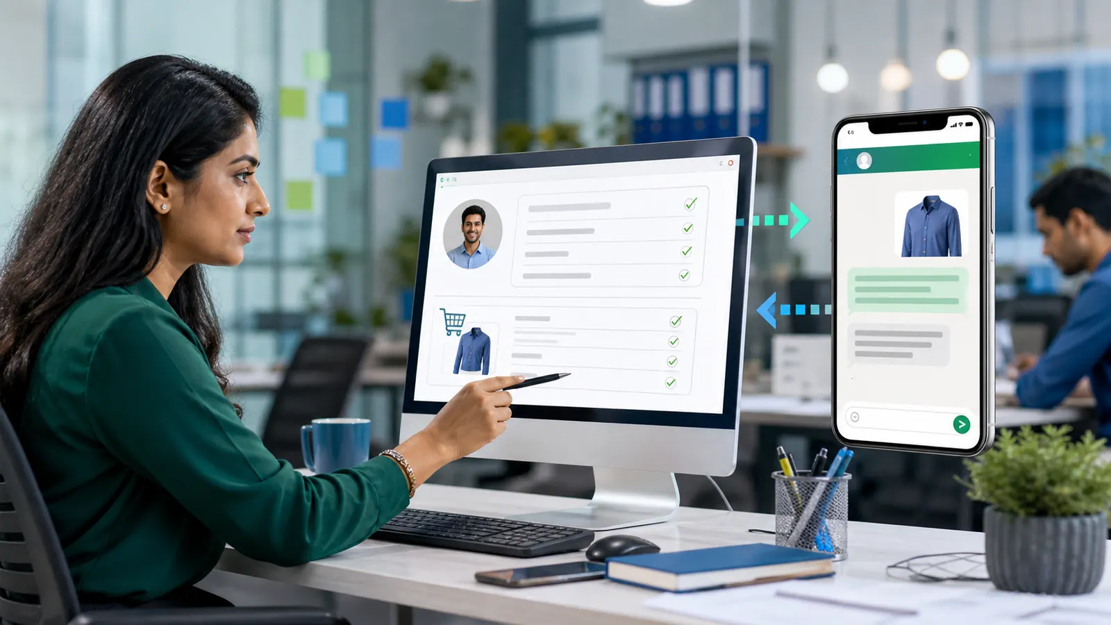 personalized WhatsApp messages workflow for business teams using WhatsApp